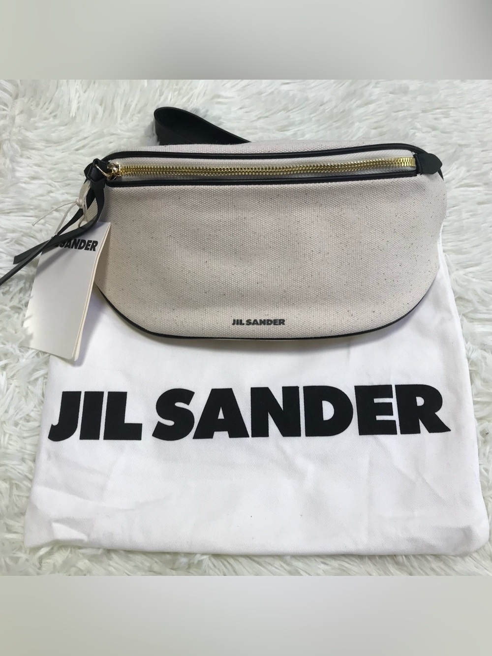 Jil Sander White Moon Belt Pouch